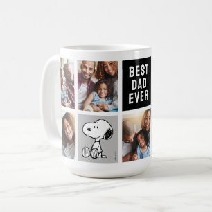 PEANUTS   Snoopy - Best Dad  Photo Collage Coffee Mug