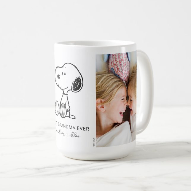PEANUTS | Snoopy - Best Grandma Ever Photo Coffee Mug (Front Right)