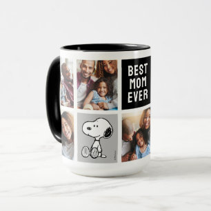 PEANUTS   Snoopy - Best Mum Photo Collage Mug
