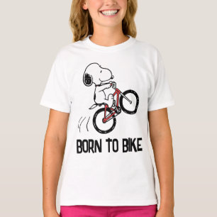Peanuts Snoopy Bicycle Wheelie T-Shirt