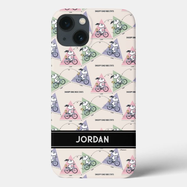 Peanuts | Snoopy Bike Ride Stats Case-Mate iPhone Case (Back)