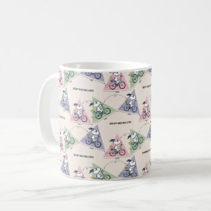 Peanuts   Snoopy Bike Ride Stats Coffee Mug