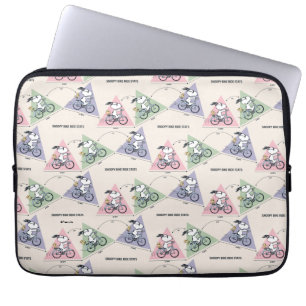 Peanuts Snoopy Bike Ride Stats Laptop Sleeve