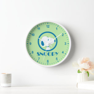 Peanuts Snoopy Blue Deco Dreams Clock