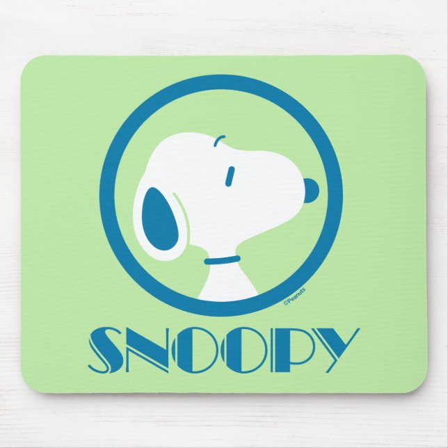 Peanuts | Snoopy Blue Deco Dreams Mouse Mat (Front)