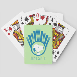 Peanuts Snoopy Blue Deco Dreams Playing Cards