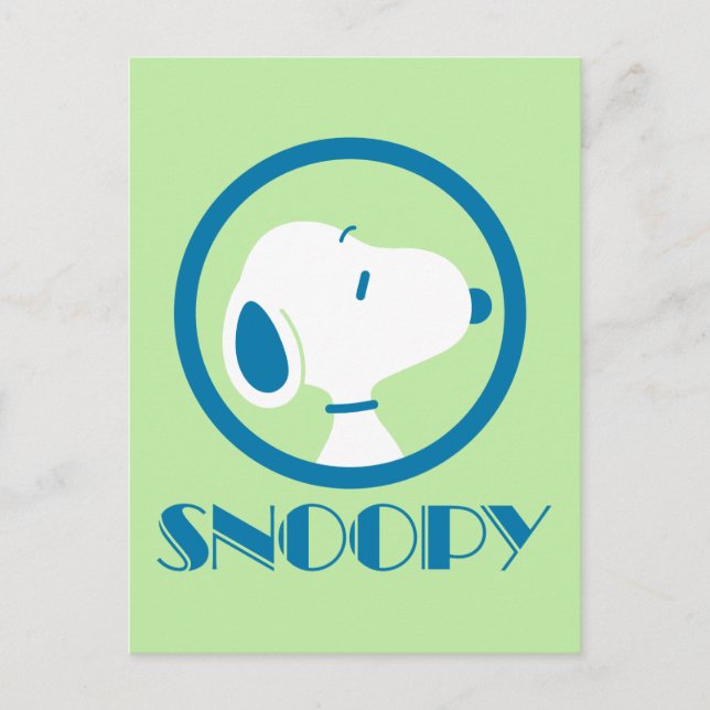 Peanuts | Snoopy Blue Deco Dreams Postcard (Front)