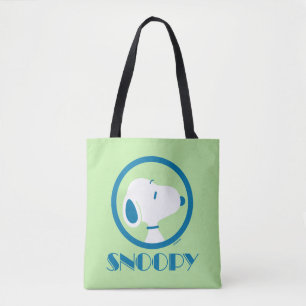 Peanuts   Snoopy Blue Deco Dreams Tote Bag