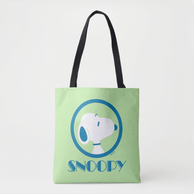 Peanuts | Snoopy Blue Deco Dreams Tote Bag (Front)