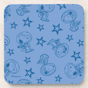 Peanuts Snoopy Blue Space Astronaut Pattern Coaster