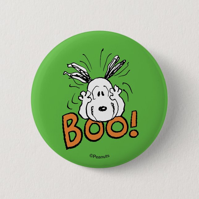 Peanuts | Snoopy Boo 6 Cm Round Badge (Front)
