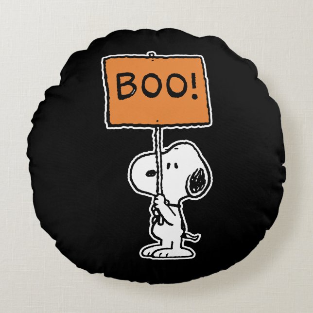 Peanuts | Snoopy Boo! Round Cushion (Front)