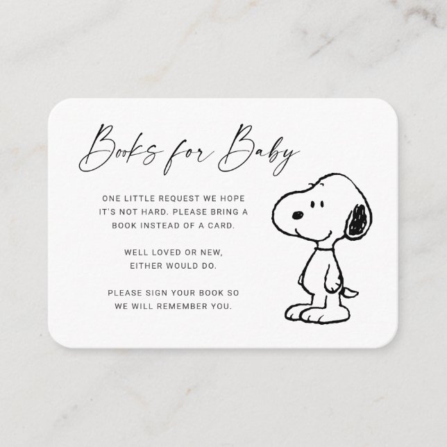 Peanuts Snoopy - Books for Baby Invitation (Front)