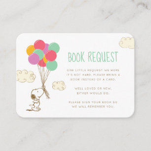 Peanuts Snoopy - Books Request Invitation