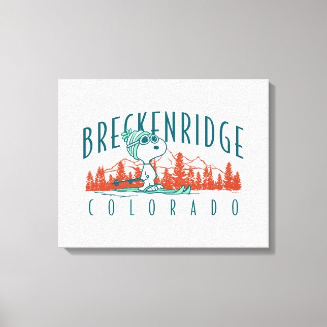 Peanuts | Snoopy Breckenridge Colorado Canvas Print (Front)