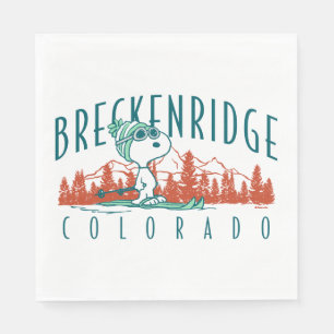 Peanuts Snoopy Breckenridge Colorado Napkin