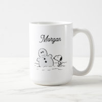 Peanuts | Snoopy Builds A Snowman | Add Your Name