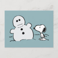 Peanuts | Snoopy Builds A Snowman