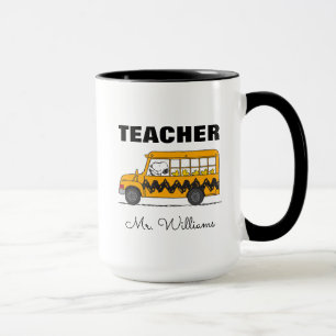 Peanuts Snoopy Bus Driver Teacher Mug