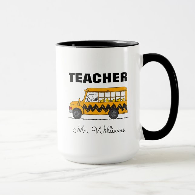 Peanuts | Snoopy Bus Driver Teacher Mug (Right)