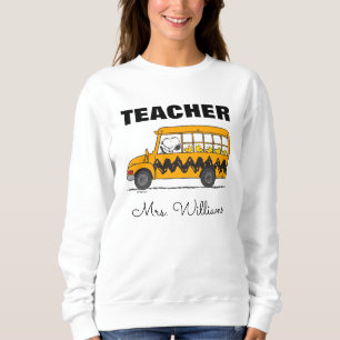Peanuts   Snoopy Bus Driver Teacher Sweatshirt