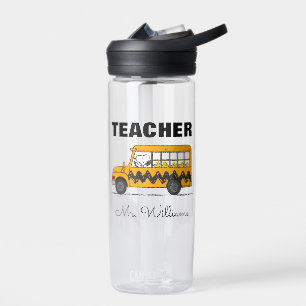 Peanuts   Snoopy Bus Driver Teacher Water Bottle
