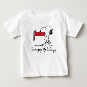 Peanuts Snoopy Candy Cane Food Dish Baby T-Shirt
