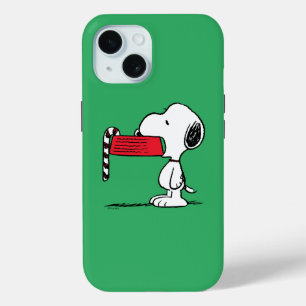 Peanuts   Snoopy Candy Cane Food Dish iPhone 15 Case
