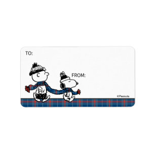 Peanuts   Snoopy & Charlie Brown Gift Tag