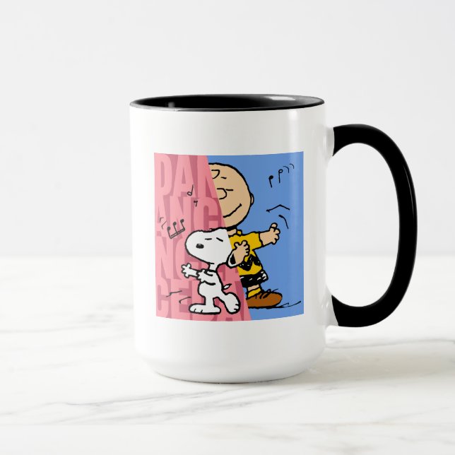 Peanuts | Snoopy & Charlie Brown Half & Half Dance Mug (Right)