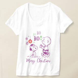 Peanuts Snoopy & Charlie Brown Ho Ho Ho T-Shirt