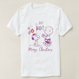 Peanuts   Snoopy & Charlie Brown Ho Ho Ho T-Shirt