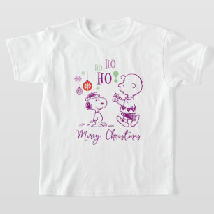 Peanuts   Snoopy & Charlie Brown Ho Ho Ho T-Shirt