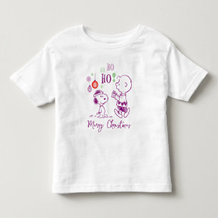 Peanuts   Snoopy & Charlie Brown Ho Ho Ho Toddler T-Shirt