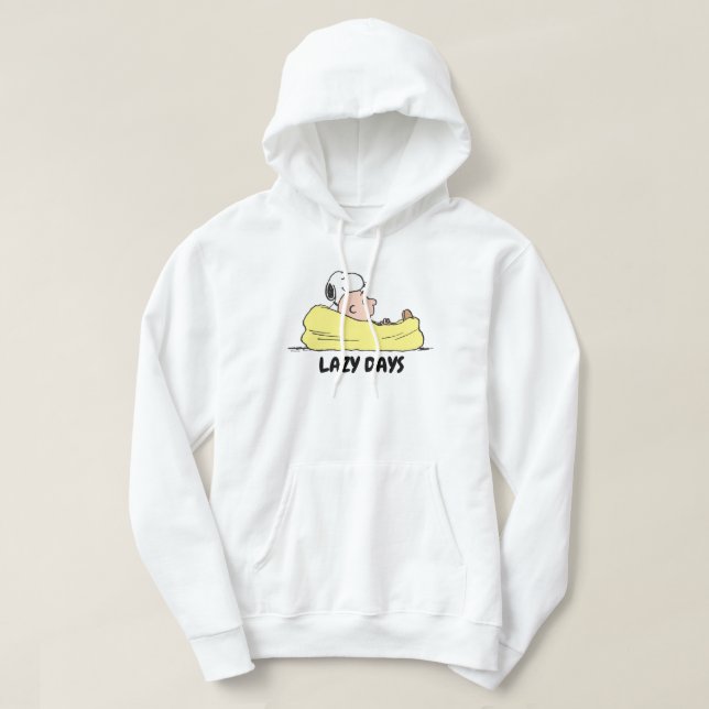 Peanuts | Snoopy & Charlie Brown in Bean Bag Chair Hoodie (Design Front)