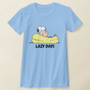 Peanuts Snoopy & Charlie Brown in Bean Bag Chair T-Shirt