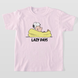 Peanuts   Snoopy & Charlie Brown in Bean Bag Chair T-Shirt