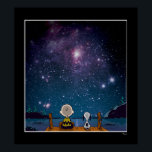 Peanuts | Snoopy & Charlie Brown Star Watching Poster<br><div class="desc">Take a look at this super cute design featuring Snoopy and Charlie Brown.</div>