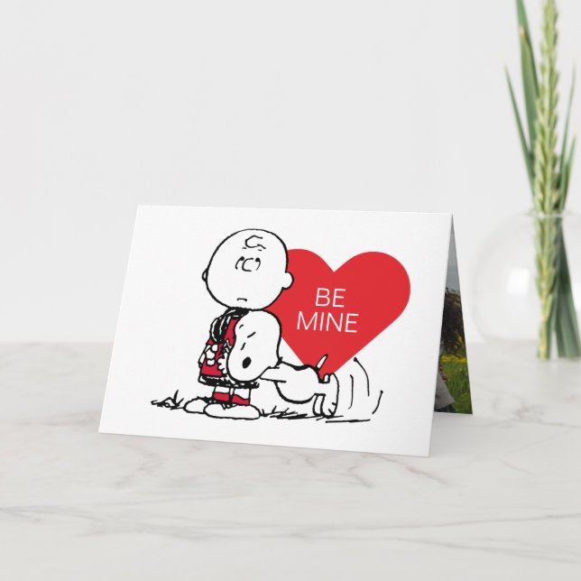 Peanuts | Snoopy & Charlie Brown Valentine Holiday Card (Front)