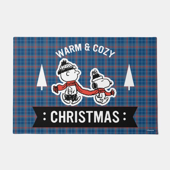 Peanuts | Snoopy & Charlie Brown Warm & Cosy Doormat (Front)