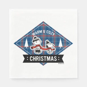 Peanuts   Snoopy & Charlie Brown Warm & Cosy Napkin