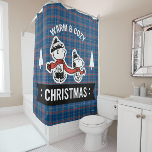 Peanuts   Snoopy & Charlie Brown Warm & Cosy Shower Curtain