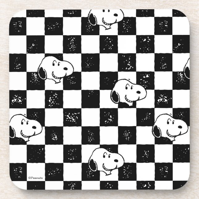 Peanuts | Snoopy Chequered Flag Coaster (Front)