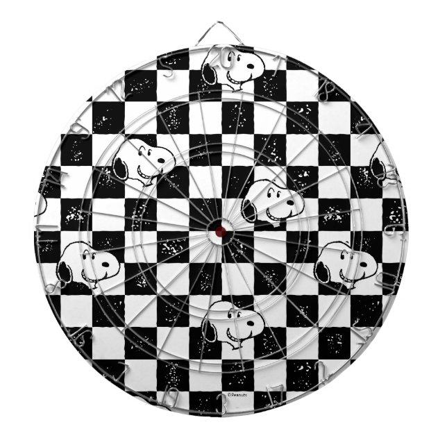Peanuts | Snoopy Chequered Flag Dartboard (Front)