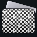 Peanuts | Snoopy Chequered Flag Laptop Sleeve<br><div class="desc">Check out this fun Peanuts design featuring Snoopy.</div>