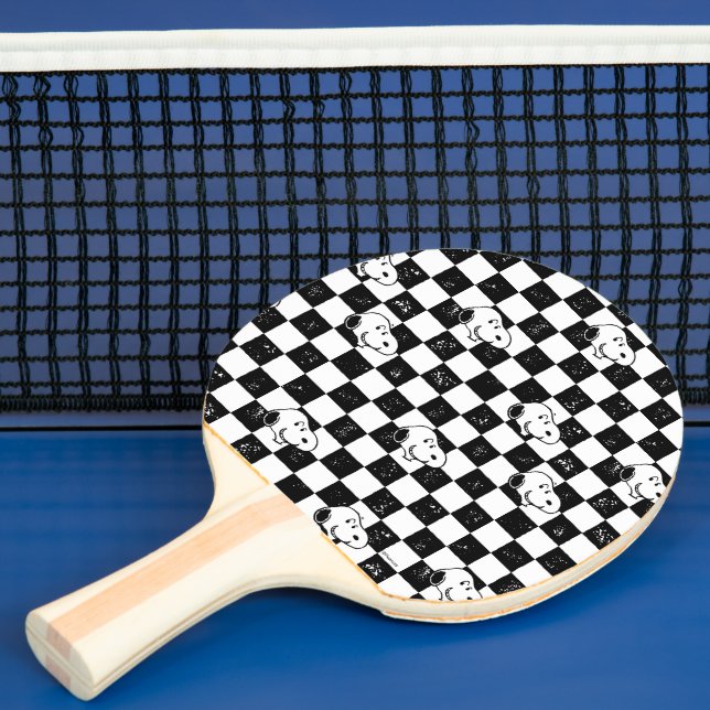 Peanuts | Snoopy Chequered Flag Ping Pong Paddle (Insitu)