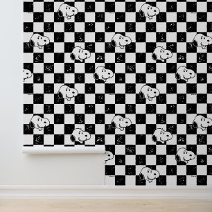 Peanuts Snoopy Chequered Flag Wallpaper