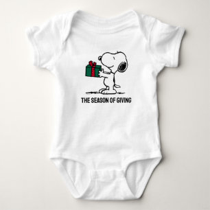 Peanuts   Snoopy Christmas Gift Giver Baby Bodysuit