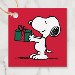 Peanuts Snoopy Christmas Gift Giver Favour Tags