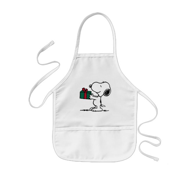 Peanuts | Snoopy Christmas Gift Giver Kids Apron (Front)